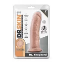 DR. SKIN SILICONE DR. SHEPHERD 8 INCH DILDO WITH SUCTION CUP CHOCOLATE