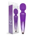 NIXIE  RECHARGEABLE WAND MASSAGER, BLUE OMBRE METALLIC