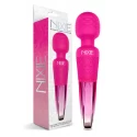 NIXIE  RECHARGEABLE WAND MASSAGER, BLUE OMBRE METALLIC