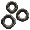 Cock ring Yvonne Set of 3, Black