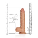Dildo with balls and suction cup - 9''/ 23 cm