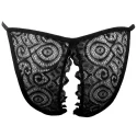Wibrujące majteczki z otwartym krokiem HookUp Remote Lace Peek-a-Boo