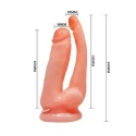 Double dildo vibrating Flesh