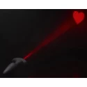 Laser heart large anal plug with remote control