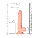 Straight Realistic Dildo Balls Suction Cup - 8""/ 20,5 cm