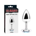 Hi-Basic Heart Gem Anal Plug Silver