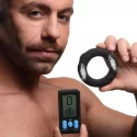 Vibrating & e-stim silicone cock ring w/ rc 50mm