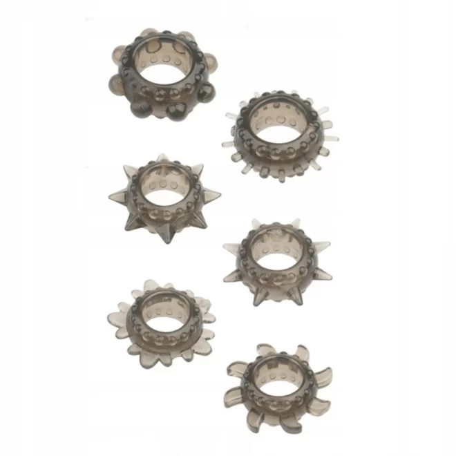 MENZSTUFF 6PC STRECHEABLE RING SET