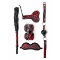 5 Pieces Leopard Bondage Set