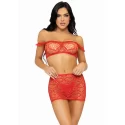 3 Pc Top, Mini Skirt & String