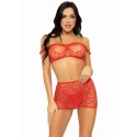 3 Pc Top, Mini Skirt & String