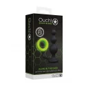 Beads butt plug with cock ring - gitd