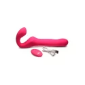 Mighty-thrust thrusting & vibrating strapless strap-on with remote