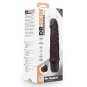 DR. SKIN SILICONE DR. ROBERT 7 INCH VIBRATING DILDO BROWN