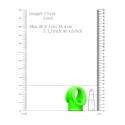 Cock ring & ball strap - glow in the dark