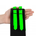 Thigh cuffs with belt and handcuffs - glow in the dark