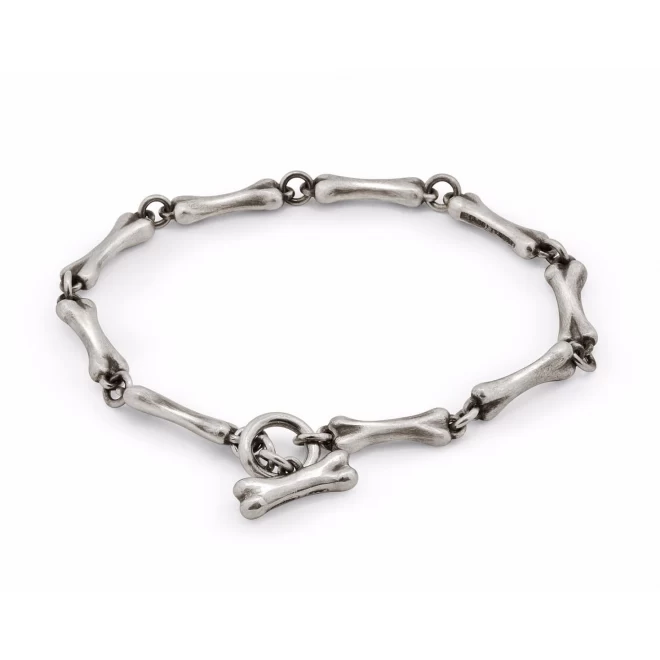 Stainless steel puppy bone necklace