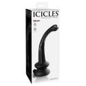 Szklane dildo z przyssawką Icicles No. 87