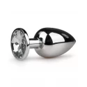 Korek analny z kryształkiem Metal Butt Plug