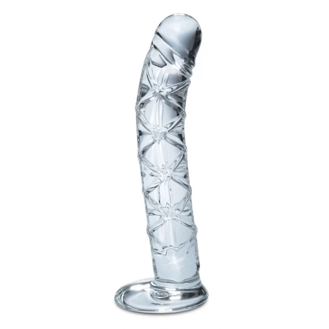 Szklane dildo z podstawą Icicles No.60