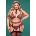 CRISSCROSS SCHOOLGIRL SET, PLUS SIZE