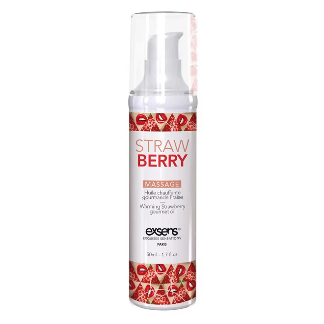 EXSENS WARMING MASSAGE OIL STRAWBERRY 50ML