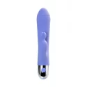 Vibrator with clitoral stimulation Flovetta Crocus, silicone, purple, 17.5 cm