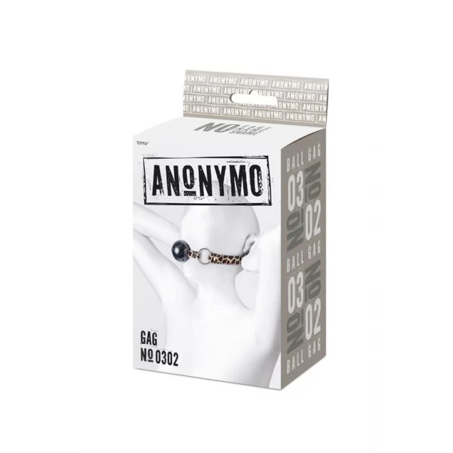 Anonymo gag, ABS plastic, black, 64 cm
