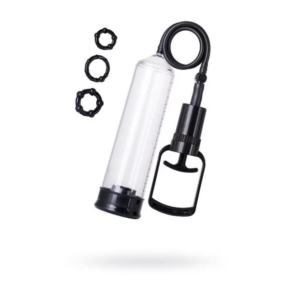 A-TOYS, Penis Pump, PVC, Black, 23.5 cm