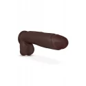AU NATUREL HUGE 10" DILDO CHOCOLATE