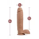 AU NATUREL HUGE 10" DILDO MOCHA