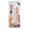 DR. SKIN SILICONE DR. MASON 9 INCH DILDO WITH SUCTION CUP CHOCOLATE