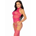 High Neck Lace Bodystocking