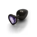 Heart gem butt plug - large