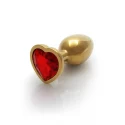 Heart gem butt plug - small