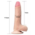 Realistyczne dildo z przyssawką Sliding skin dildo