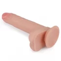 Realistyczne dildo z przyssawką Dual Layered Platinum Silicone