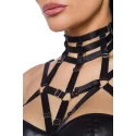 Saresia wetlook-set mit top und minirock xs-s