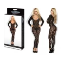 Hot fantasy lingerie lacy footless crotchless bodystocking