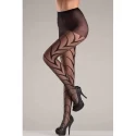 Pantyhose with V-shaped lines