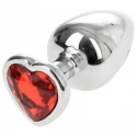Anal Plug Hearty Large Silver/Pink Passion Labs