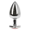 Anal Plug Hearty Large Silver/Pink Passion Labs