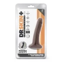 DR. SKIN PLUS 5 INCH POSABLE DILDO CHOCOLATE