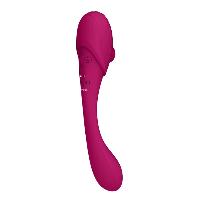 Double ended pulse wave air-wave bendable vibrator
