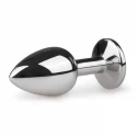 Metalowy korek analny z kryształem Metal Butt Plug