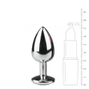 Metalowy korek analny z kryształem Metal Butt Plug