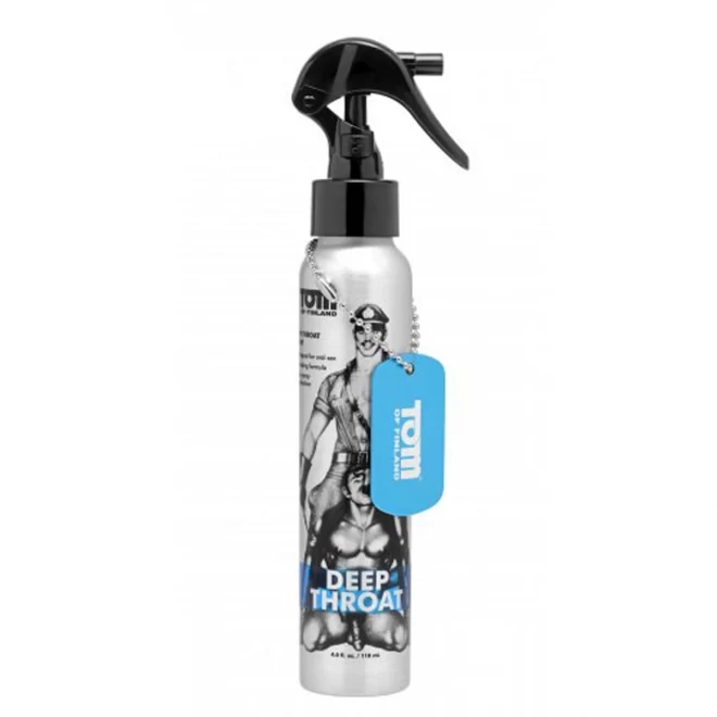 Znieczulający spray do seksu oralnego Tom of Finland Deep Throat Spray 118 ml
