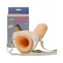 Nakładka na członka z paskami Hollow Extender For Men