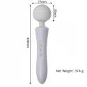 Stymulator-Massager Ultra Powerful -Big USB White 20 Function