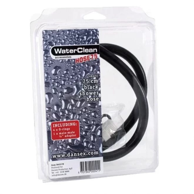 Końcówka do prysznica do higieny analnej Black Showerhose 75 cm
